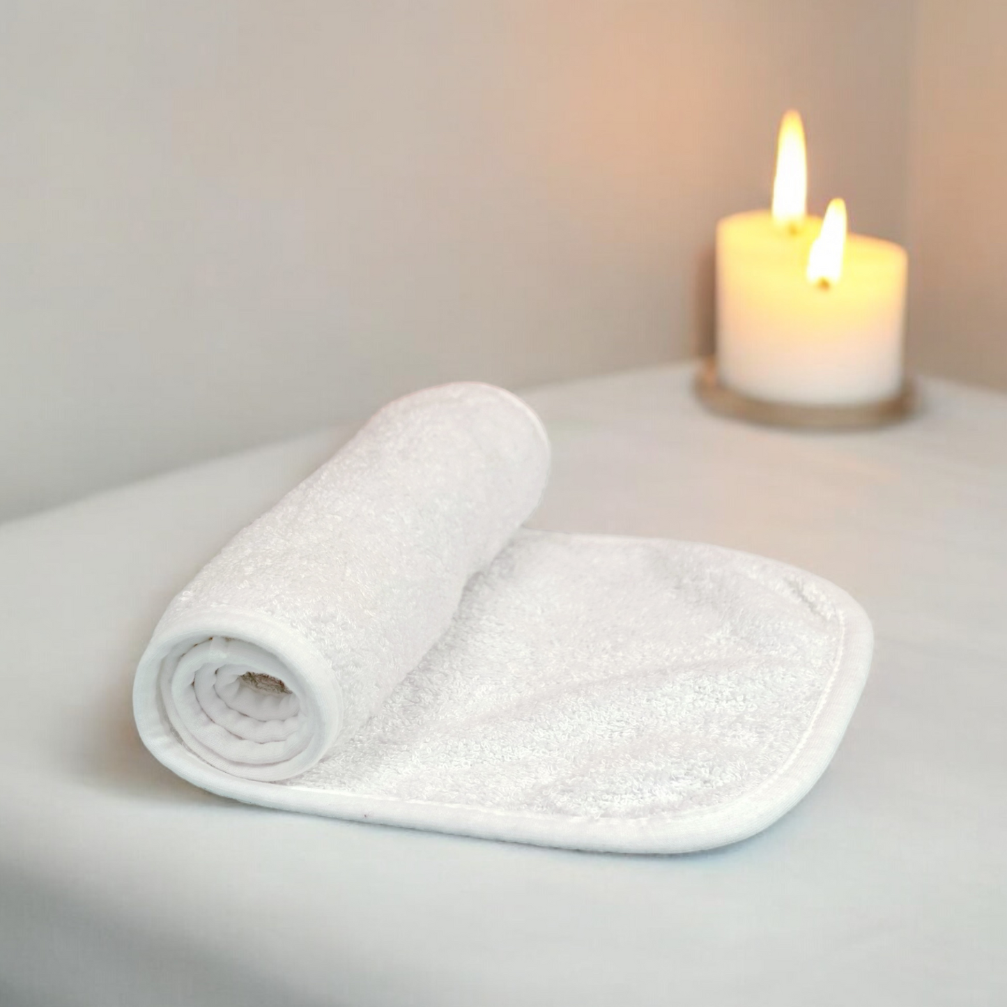 Bamboo Cotton Terry Facial Towel