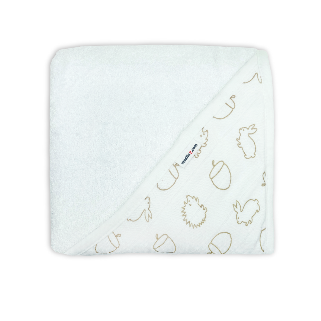 Cotton Muslin Hooded Towel