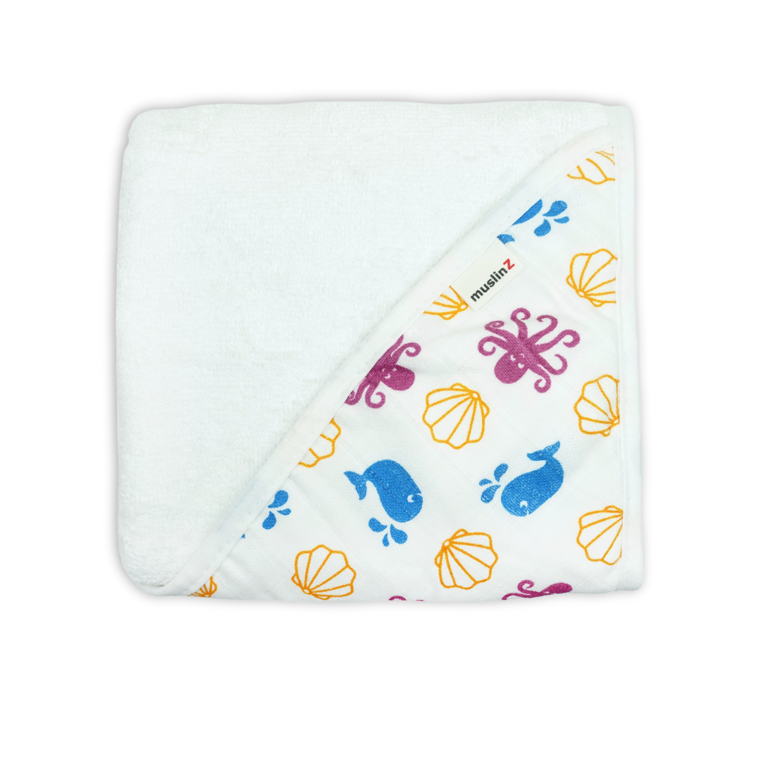 Cotton Muslin Hooded Towel