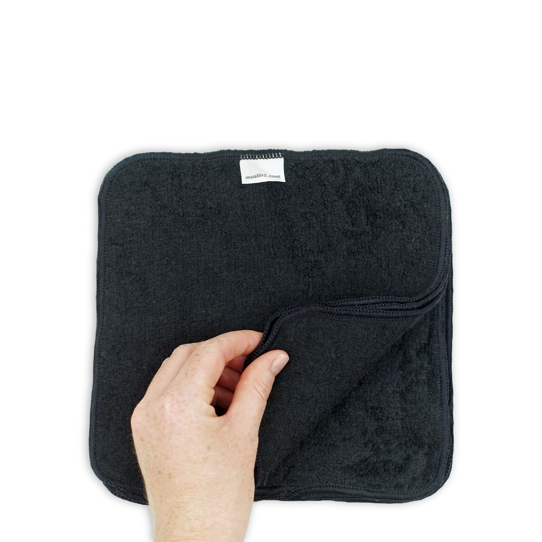 Bamboo Cotton Terry Wipes - 12 Pack