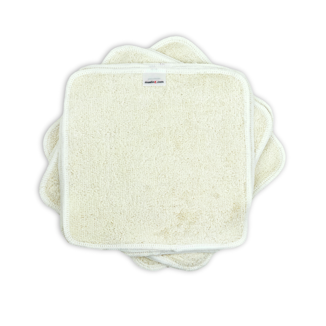 Bamboo Cotton Terry Wipes - 12 Pack