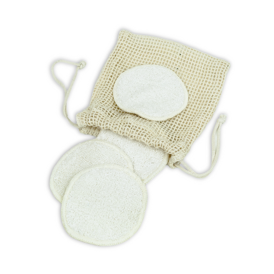 Bamboo Cotton Terry Cleansing Pads - 7 Pack