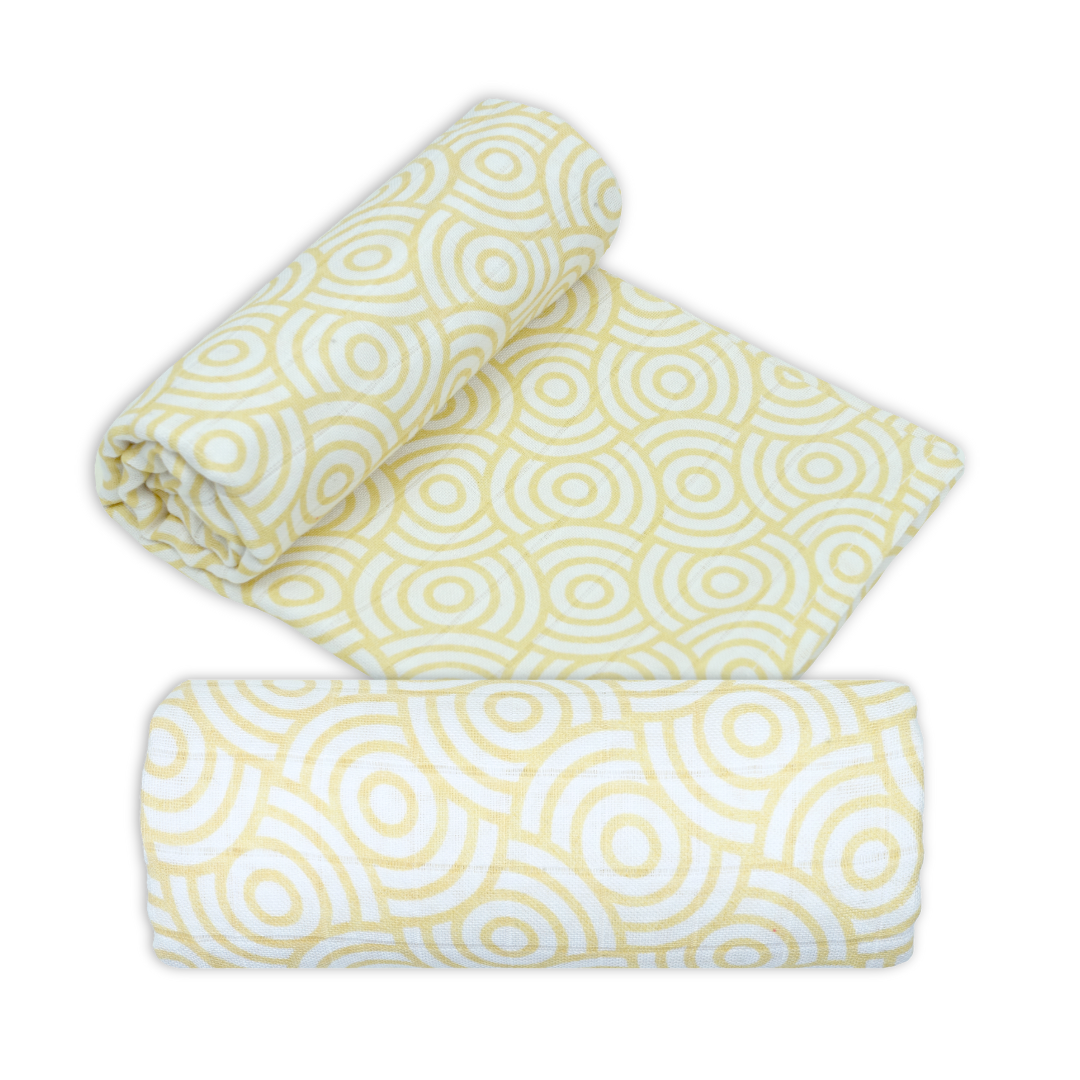 Bamboo Organic Cotton Muslin Swaddle - Patterned
