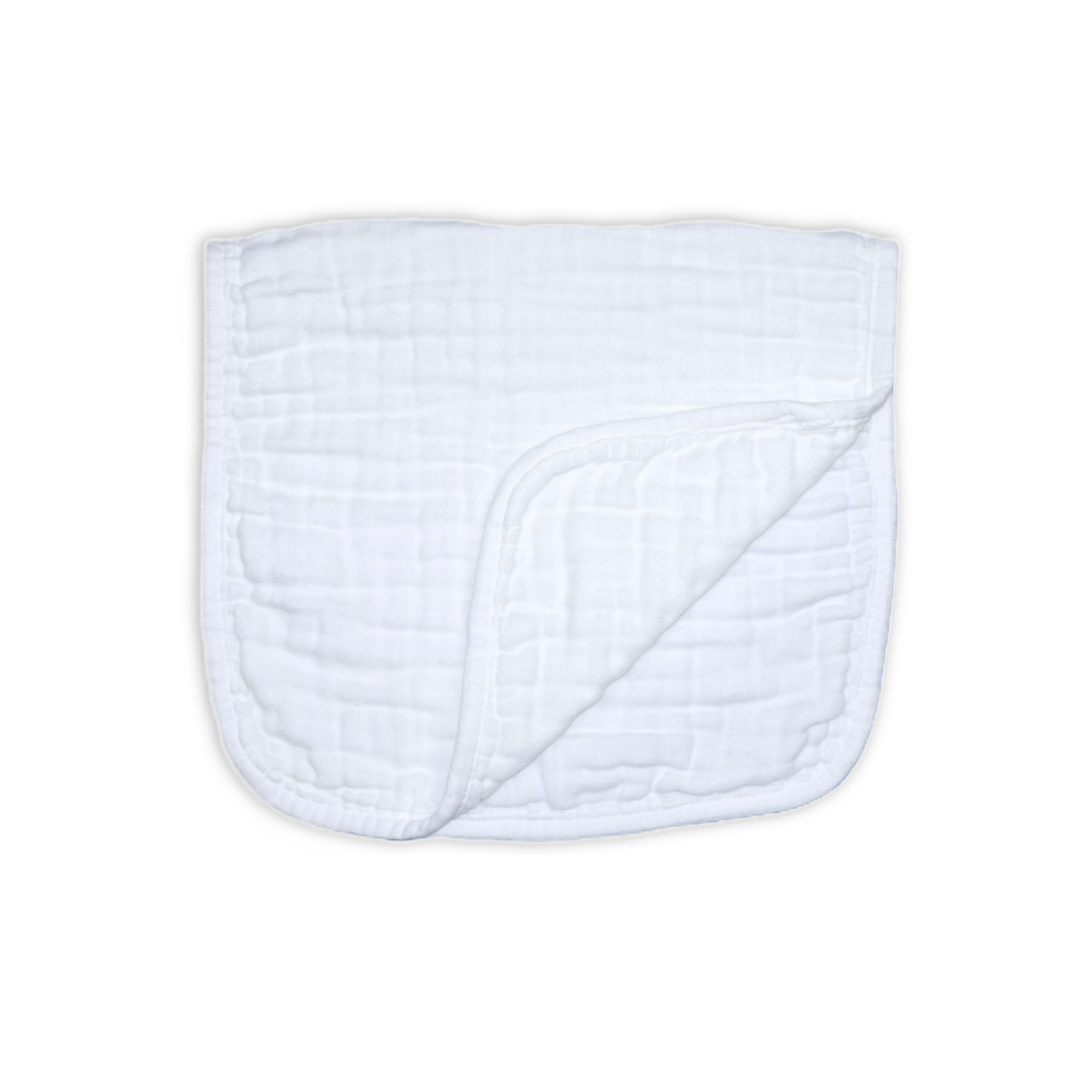 Cotton Muslin Burp Cloths (6, 3 or 1 Pack)