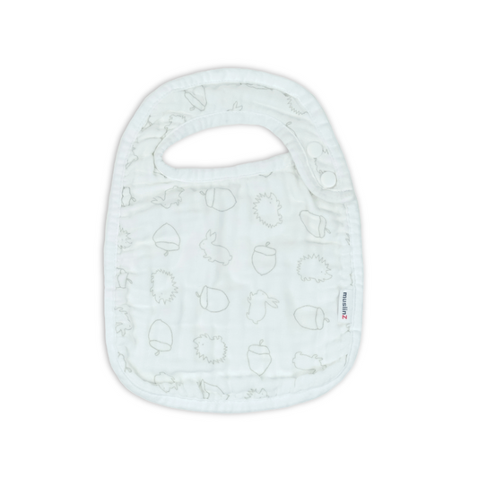 Cotton 3 Ply Muslin Feeding Bib