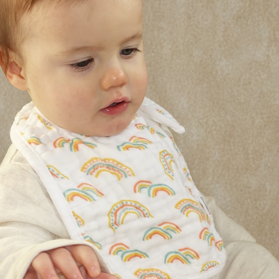 Cotton 3 Ply Muslin Feeding Bib