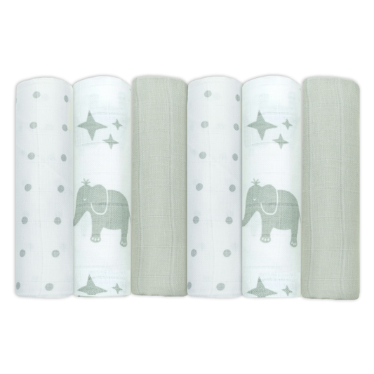 Cotton Muslin Squares - Patterned