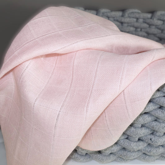 Cotton Muslin Squares - Pale Pink