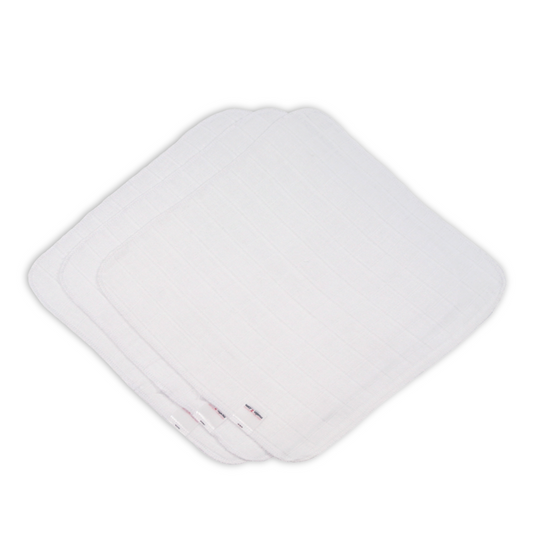 Organic Cotton Muslin Face Cloth - 3 Pack