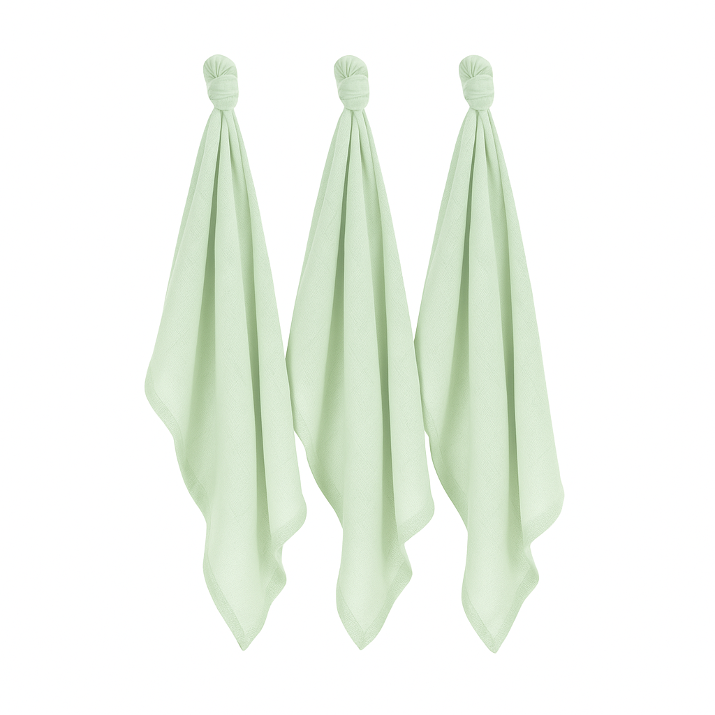 Organic Cotton Muslin Squares - Sage