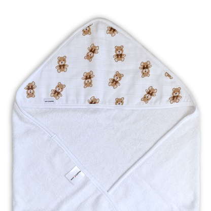 Bamboo Cotton Muslin Hooded Towel