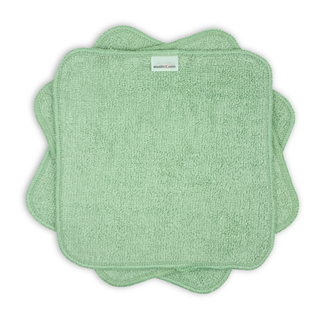 Bamboo Cotton Terry Reusable Wipes - 12 Pack