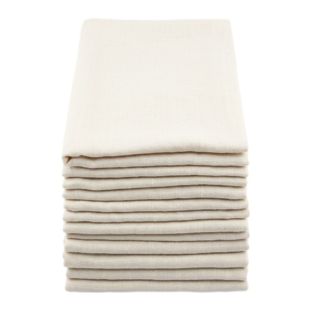 Cotton Muslins - Unbleached (3, 6 or 12 pack)