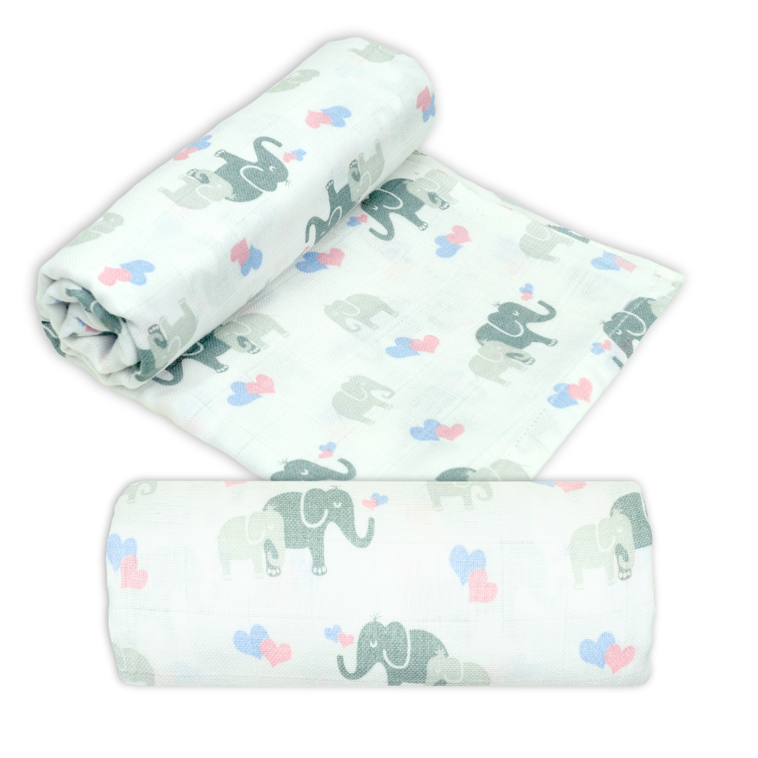 Bamboo Organic Cotton Muslin Swaddle - Patterned