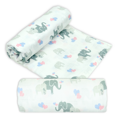Bamboo Organic Cotton Muslin Swaddle - Patterned