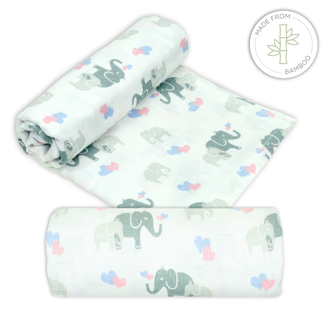 Bamboo Organic Cotton Muslin Swaddle - Patterned