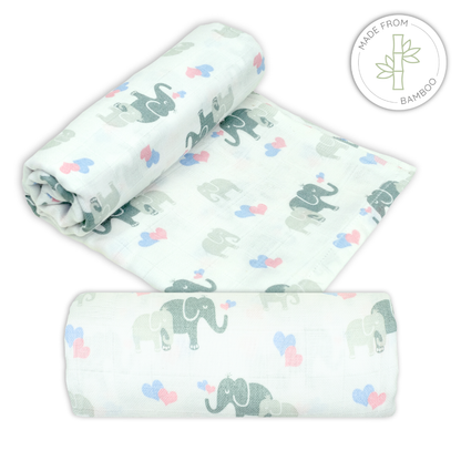 Bamboo Organic Cotton Muslin Swaddle - Patterned