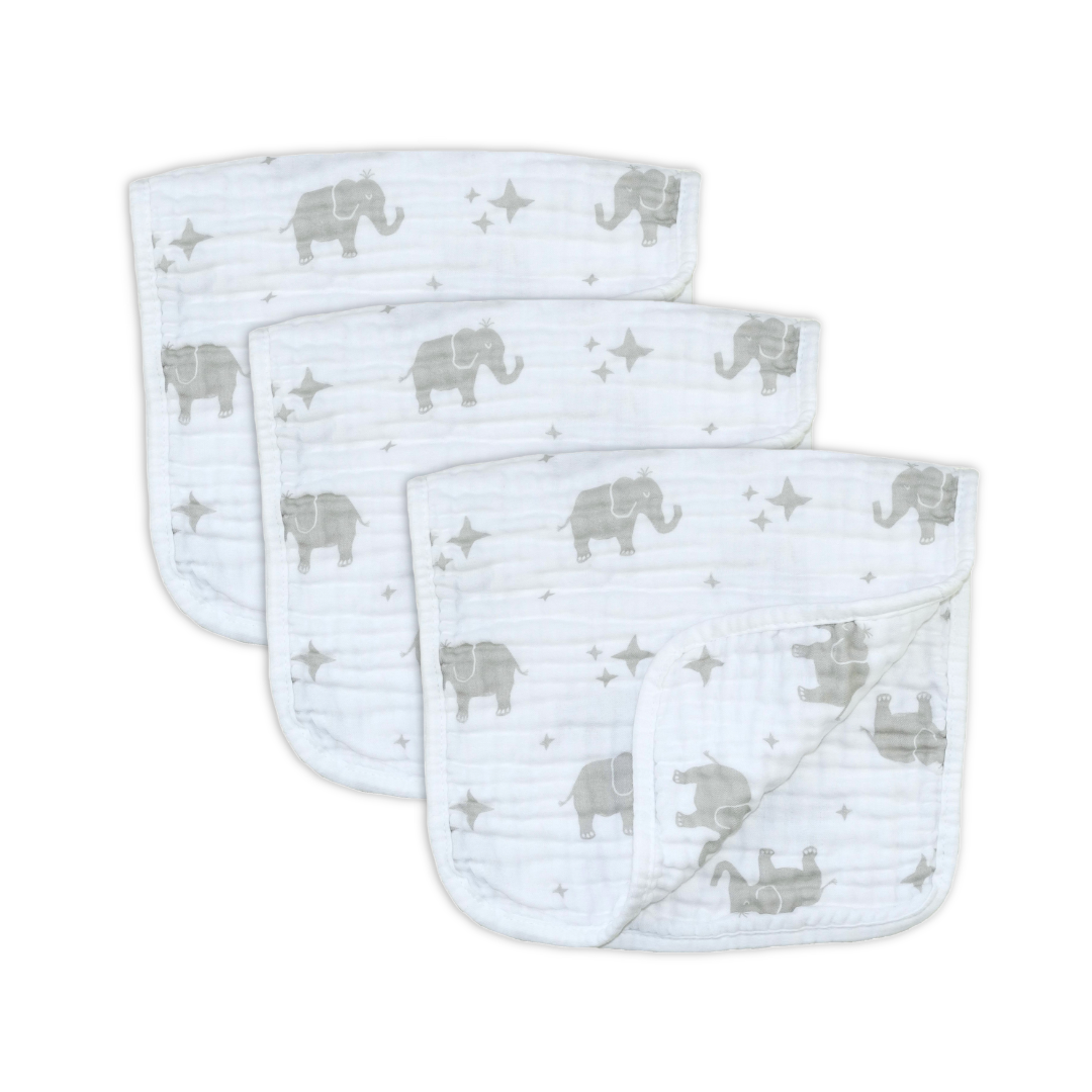 Cotton Muslin Burp Cloths (6, 3 or 1 Pack)