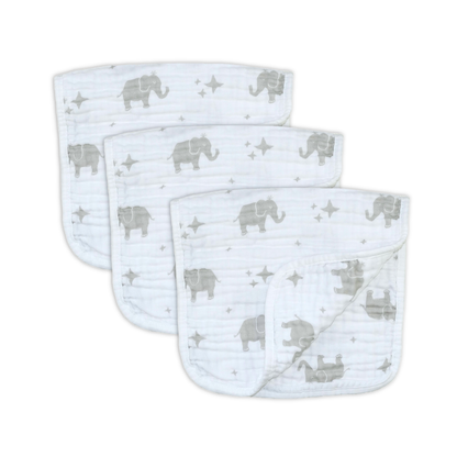 Cotton Muslin Burp Cloths (6, 3 or 1 Pack)