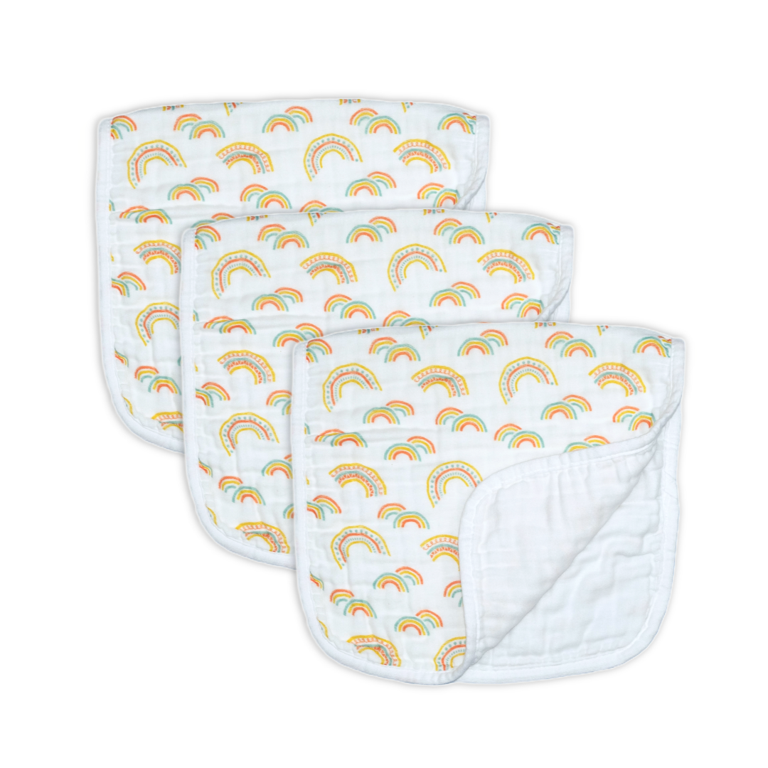 Cotton Muslin Burp Cloths (6, 3 or 1 Pack)