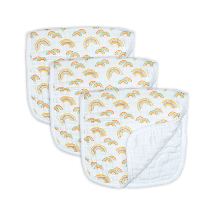 Cotton Muslin Burp Cloths (6, 3 or 1 Pack)