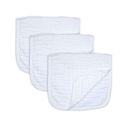 Cotton Muslin Burp Cloths (6, 3 or 1 Pack)