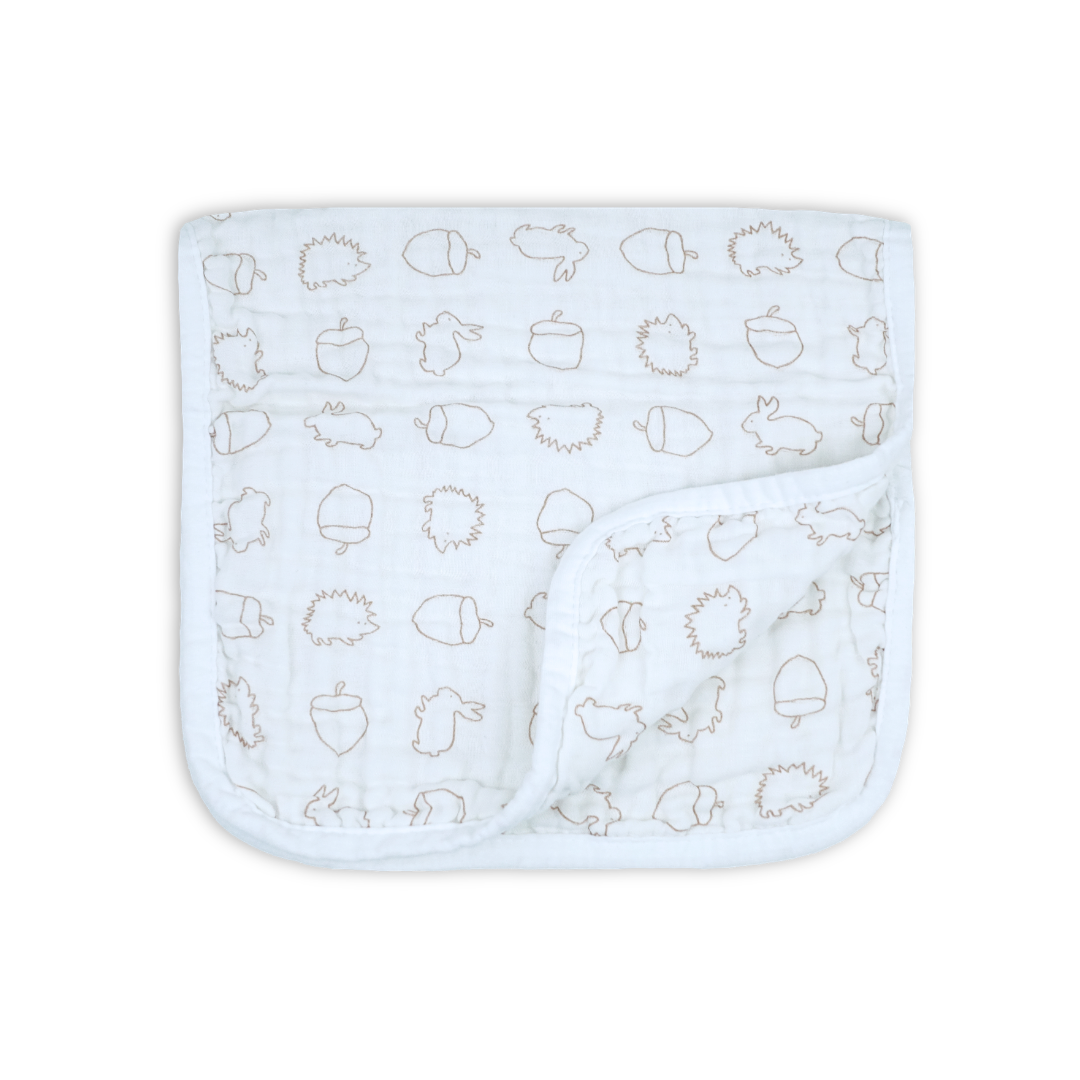 Cotton Muslin Burp Cloths (6, 3 or 1 Pack)