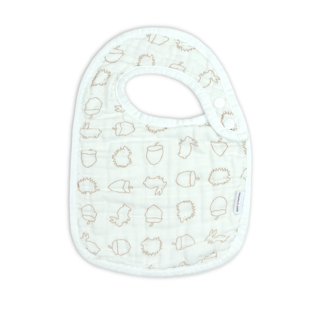 Cotton 3 Ply Muslin Feeding Bib