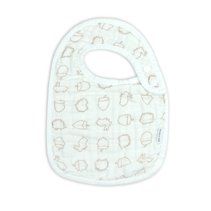 Cotton 3 Ply Muslin Feeding Bib