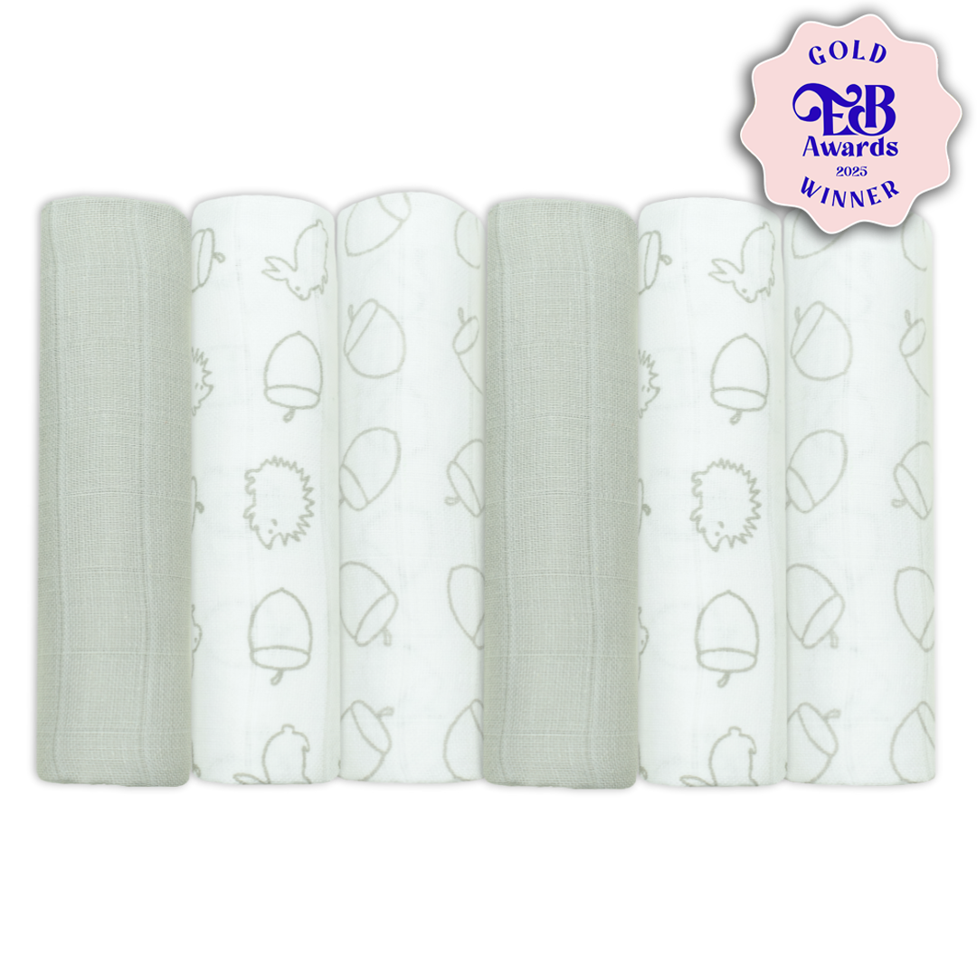 Cotton Muslin Squares - Patterned