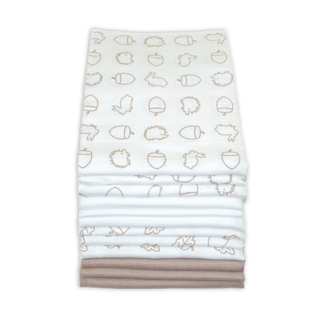 Cotton Muslins - Patterned (6 or 12 pack)