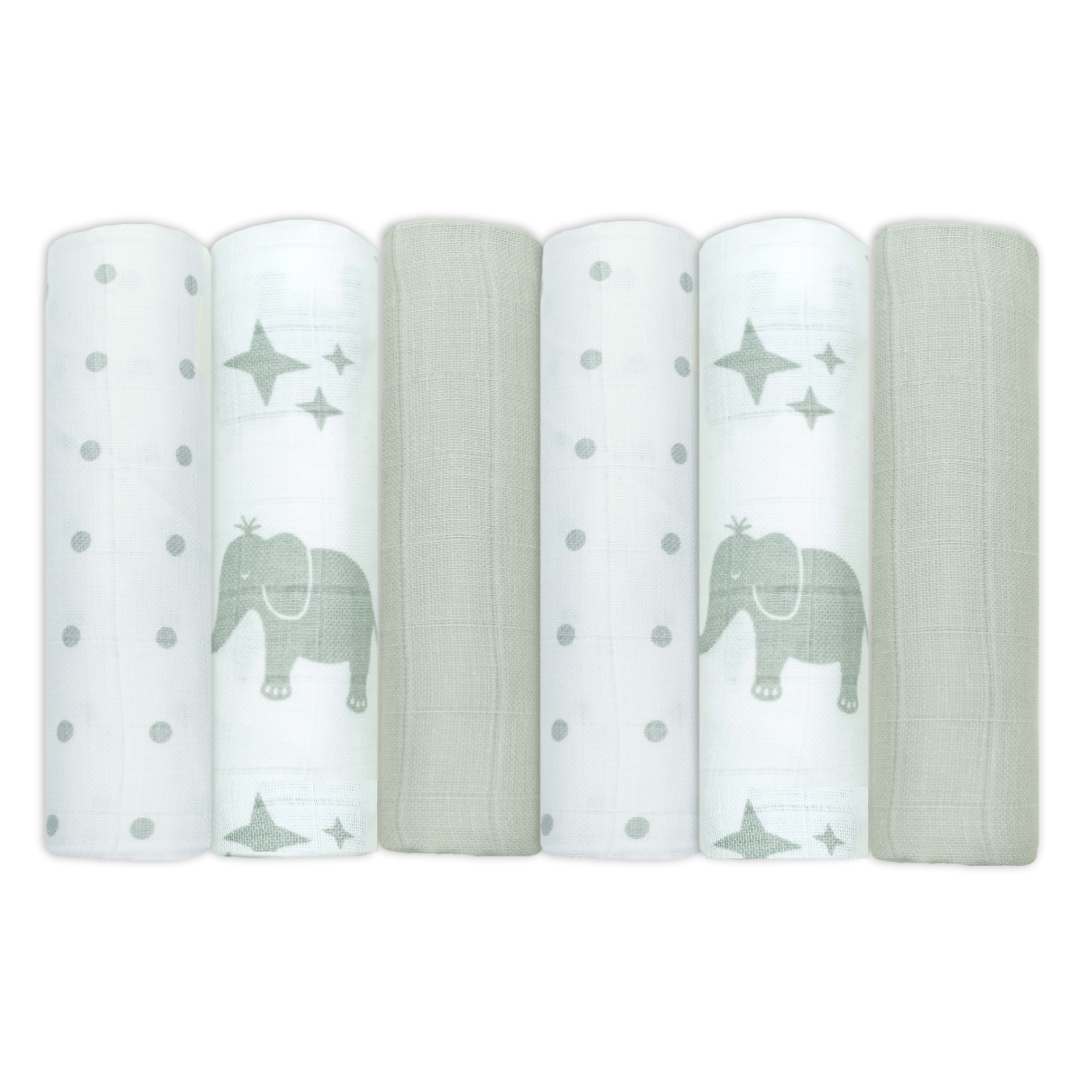 Cotton Muslin Squares - Patterned