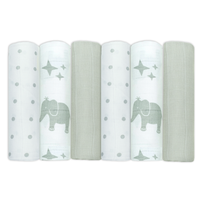 Cotton Muslin Squares - Patterned