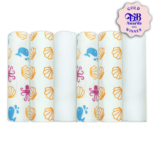 Cotton Muslin Squares - Patterned