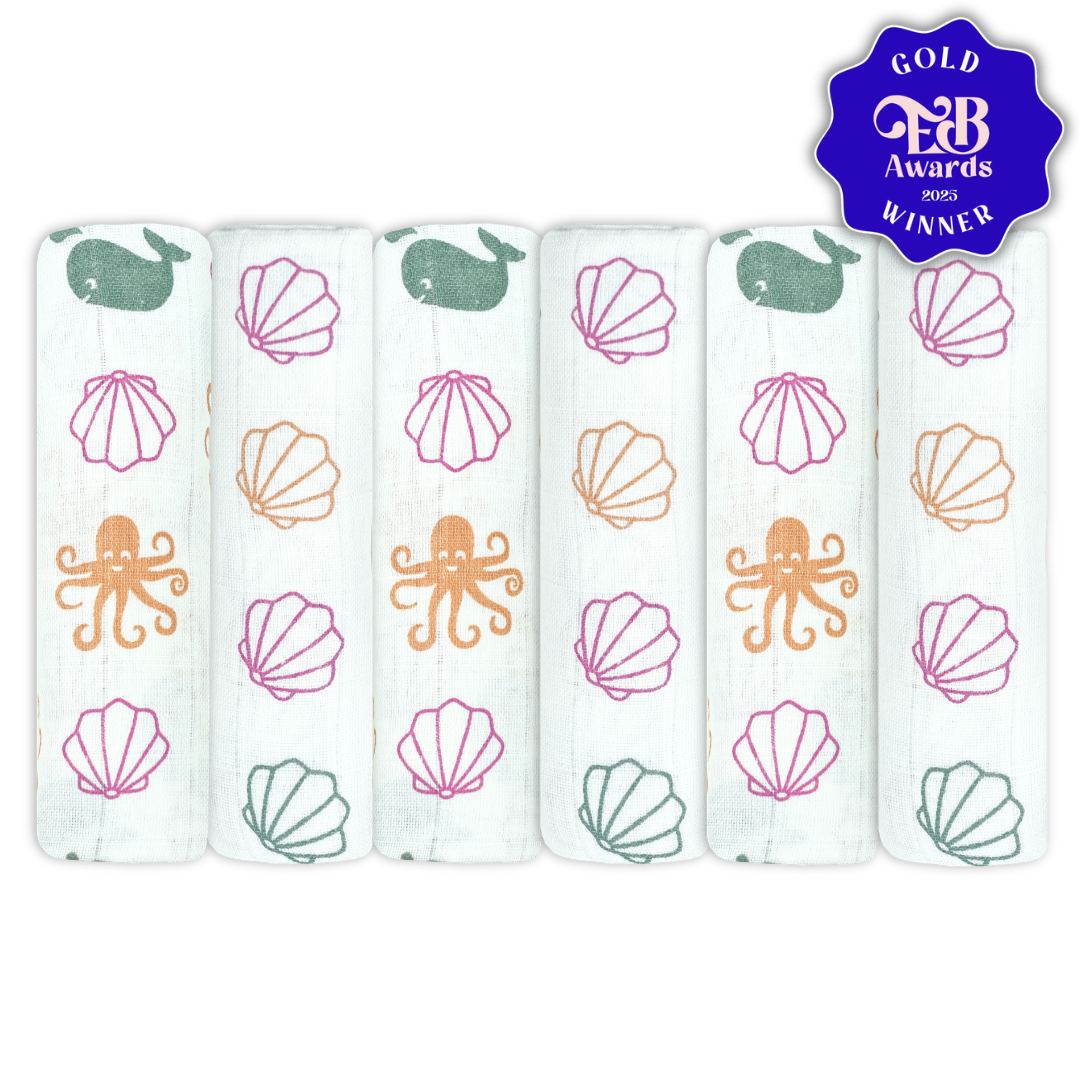 Cotton Muslins - Patterned (6 or 12 pack)