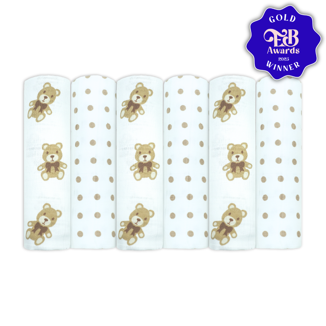 Cotton Muslins - Patterned (6 or 12 pack)