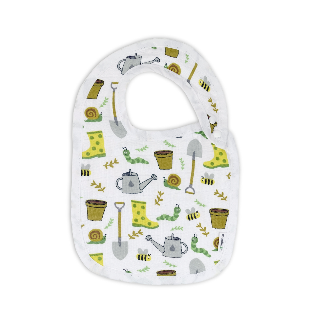 Organic Cotton Muslin Feeding Bib