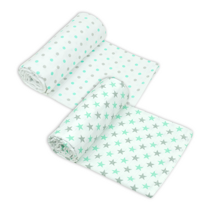 Cotton Muslin Swaddles 2 Pack - Patterned