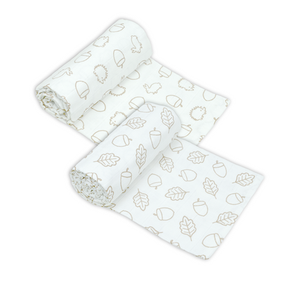 Cotton XL Muslin Swaddles (2 Pack) - Patterned