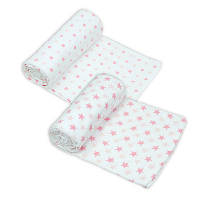 Cotton Muslin Swaddles 2 Pack - Patterned