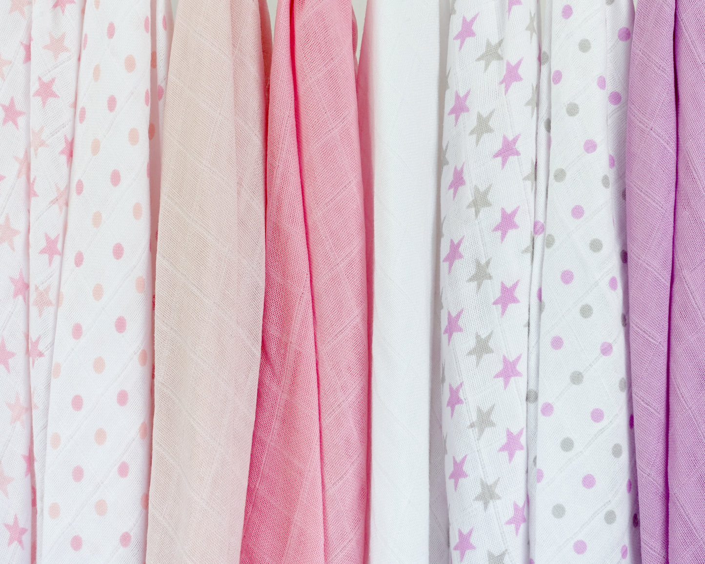 Cotton Muslin Squares 12 Pack - Patterned