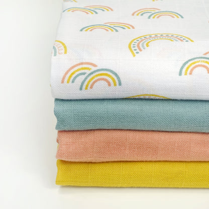 Cotton Muslin Squares - Patterned