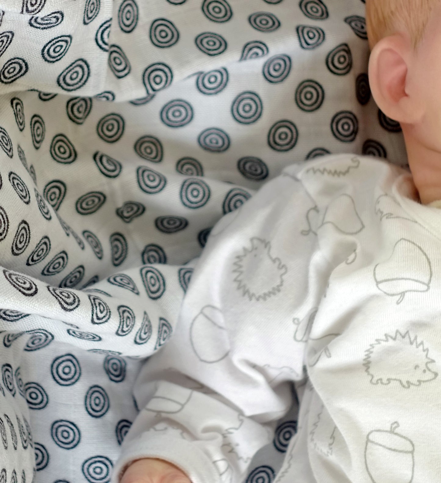 Bamboo Organic Cotton Muslin Squares 3 Pack - Sensory