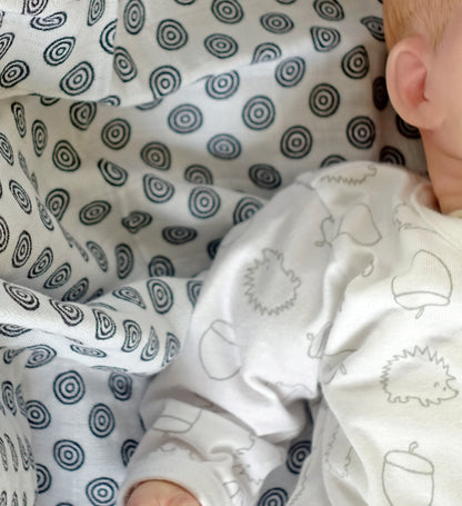 Bamboo Organic Cotton Muslin Squares 3 Pack - Sensory