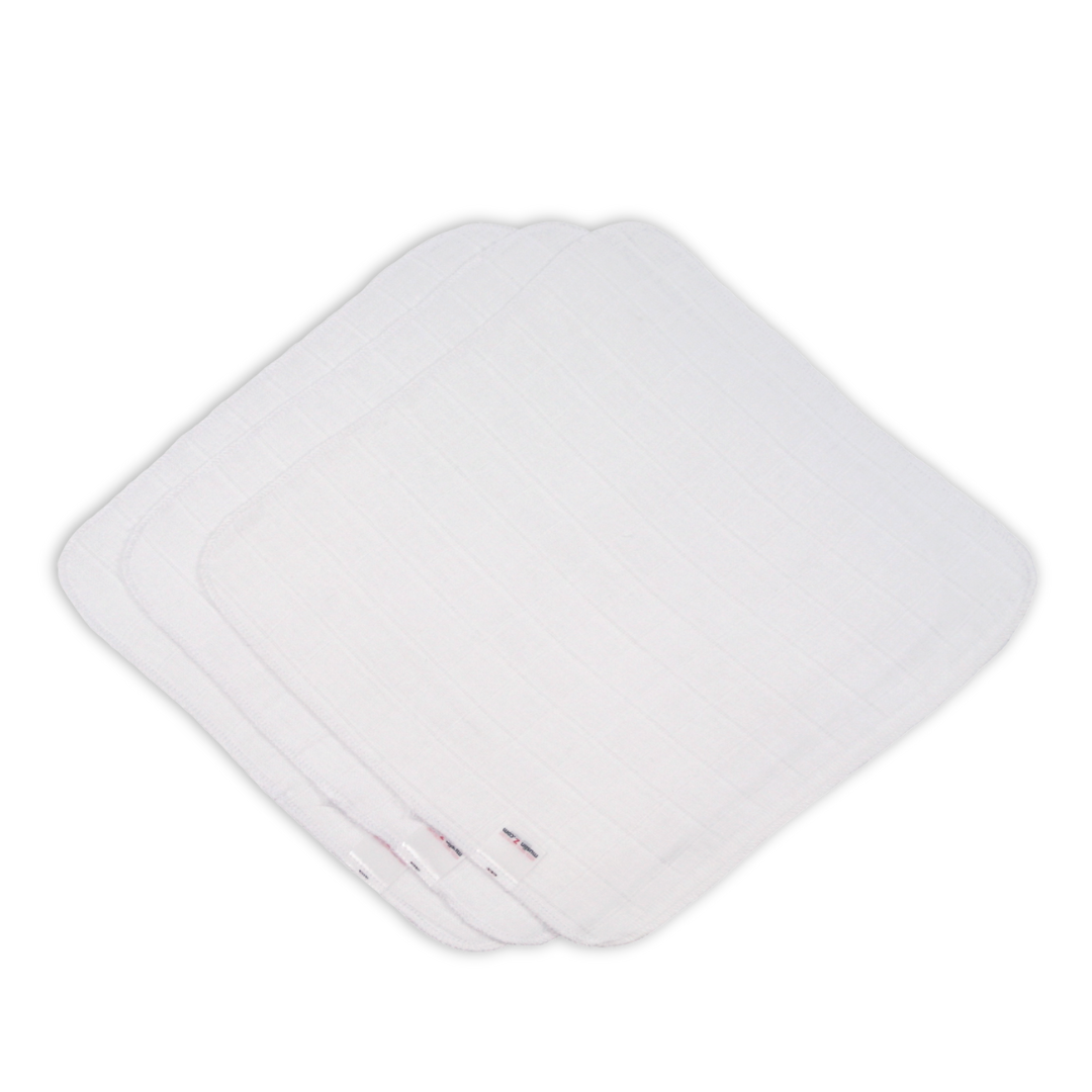 Cotton Muslin Face Cloth - 3 Pack